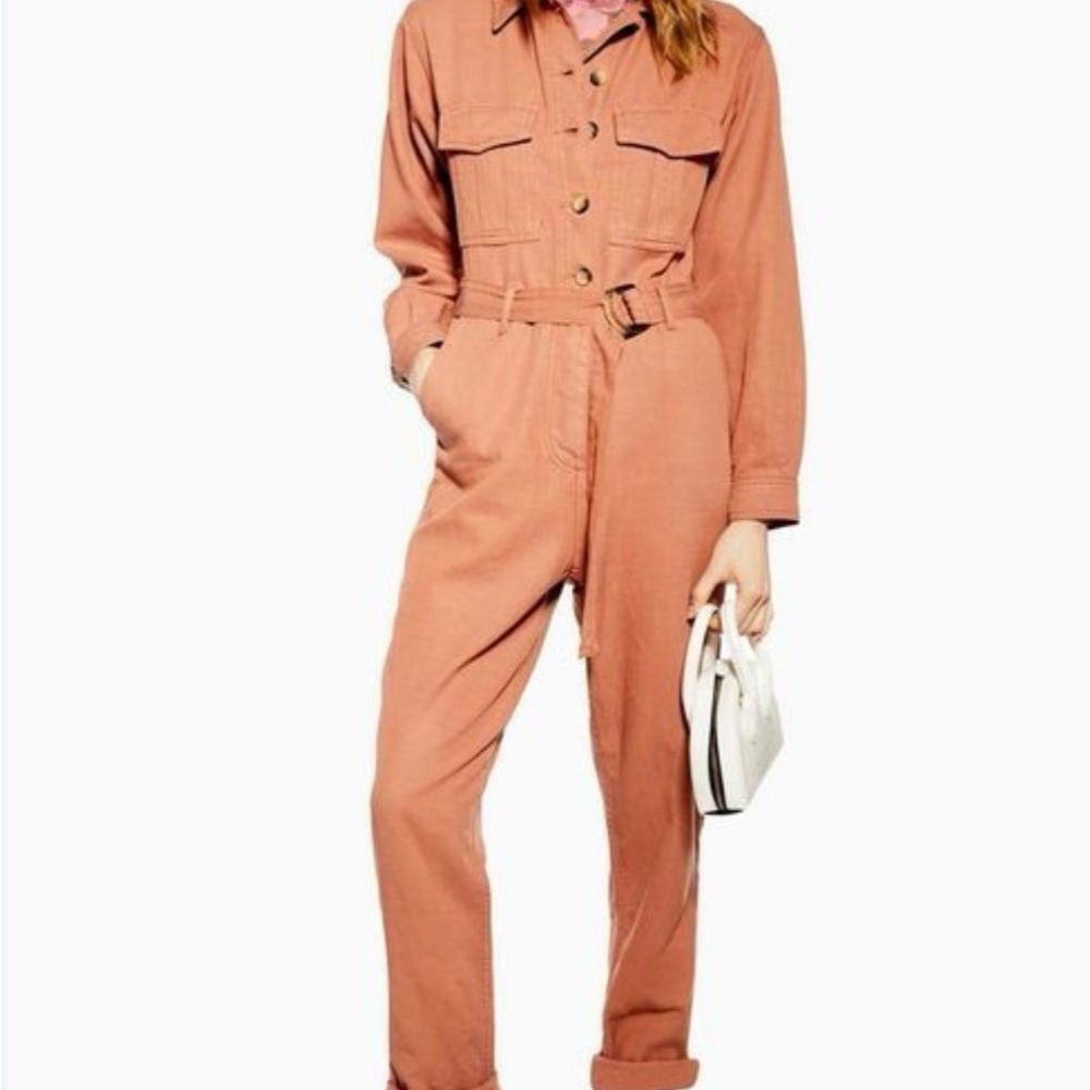 TopShop Women's Orange Jumpsuit size 2